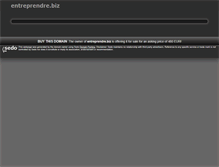 Tablet Screenshot of entreprendre.biz