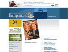 Tablet Screenshot of entreprendre.ca